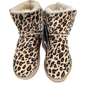 UGG Australia Leopard Print Pony Hair Mini II Boots - Women’s Size 8